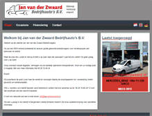 Tablet Screenshot of janvanderzwaard.nl